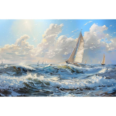 Canvas of Sea and Boats